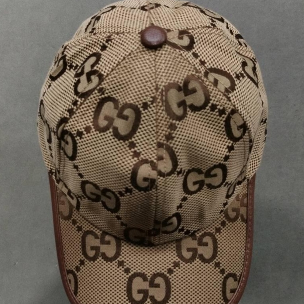 Gucci Tan and Brown GG Pattern Cap